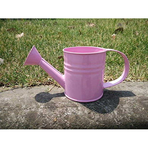 Mini Pink Metal Watering Can 1.2 Liter Manual Colorful Watering Can