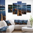 thumbnail image 1 of Grandes Bûches dans Lac de Montagne - Impression sur Toile Paysage Extra Large, 1 of 3