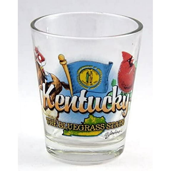 Kentucky Blue Grass State Elements Shot Glass