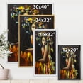 thumbnail image 5 of Modern Portrait Of A Young Girl 16 in x 32 in Framed Painting Canvas Art Print, by Designart, 5 of 5