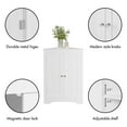 thumbnail image 4 of LoLado Floor Corner Storage Cabinet with 2 Doors and Adjustable Shelves, Freestanding Narrow Cabinet Organizer for Bathroom Kitchen Living Room, 4 of 10