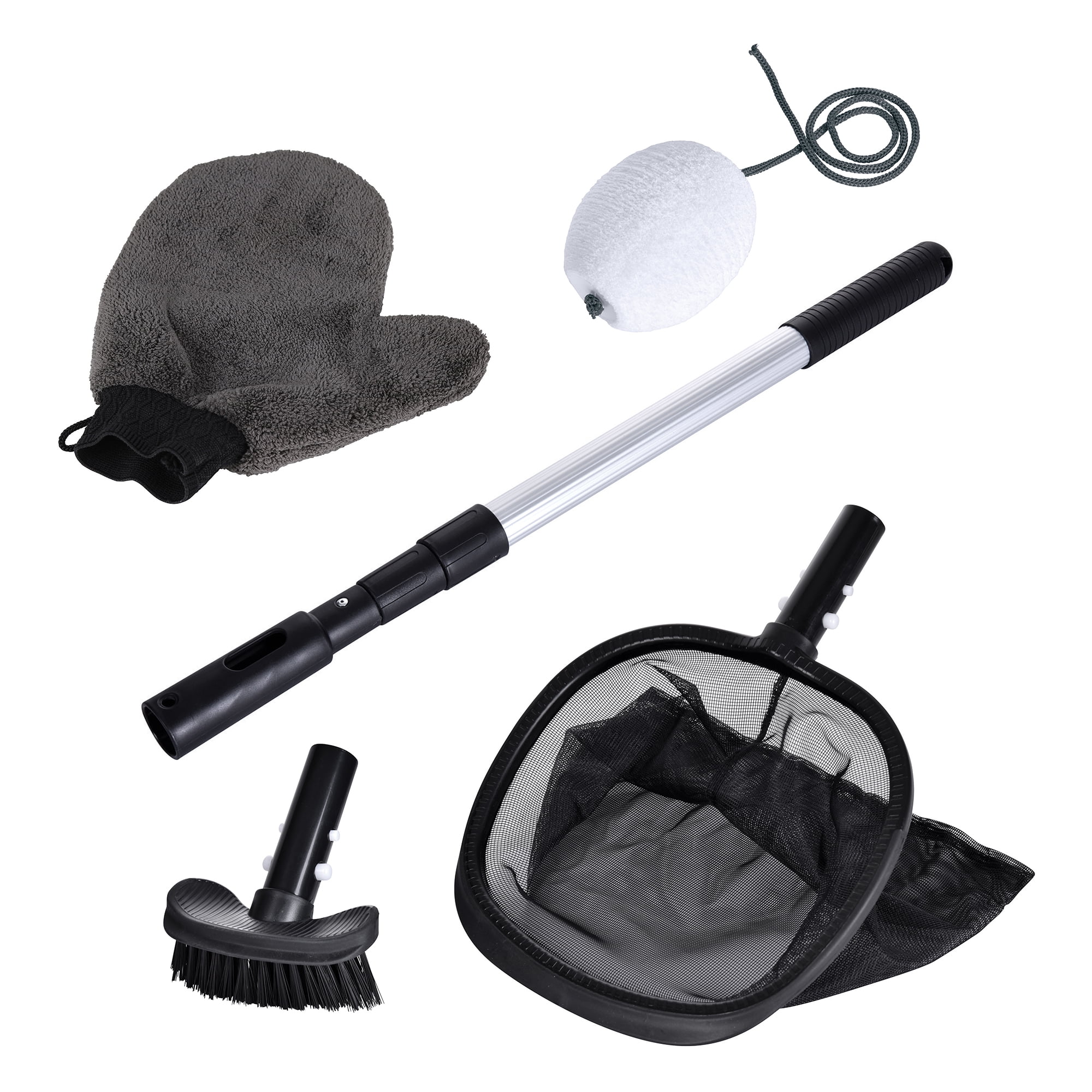 Kit d'entretien Mainstays en plastique, 5 pièces, pour petites piscines et spas - 56 cm x 9 cm x 34 cm