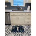 thumbnail image 3 of Carolines Treasures BB5112RUG Blue Flowers Jack Russell Terrier Machine Washable Memory Foam Mat, 3 of 4