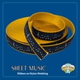 thumbnail image 2 of Country Brook Design - Sheet Music Ribbon on Gold Nylon Webbing (1 Inch, 20 Yards), 2 of 4