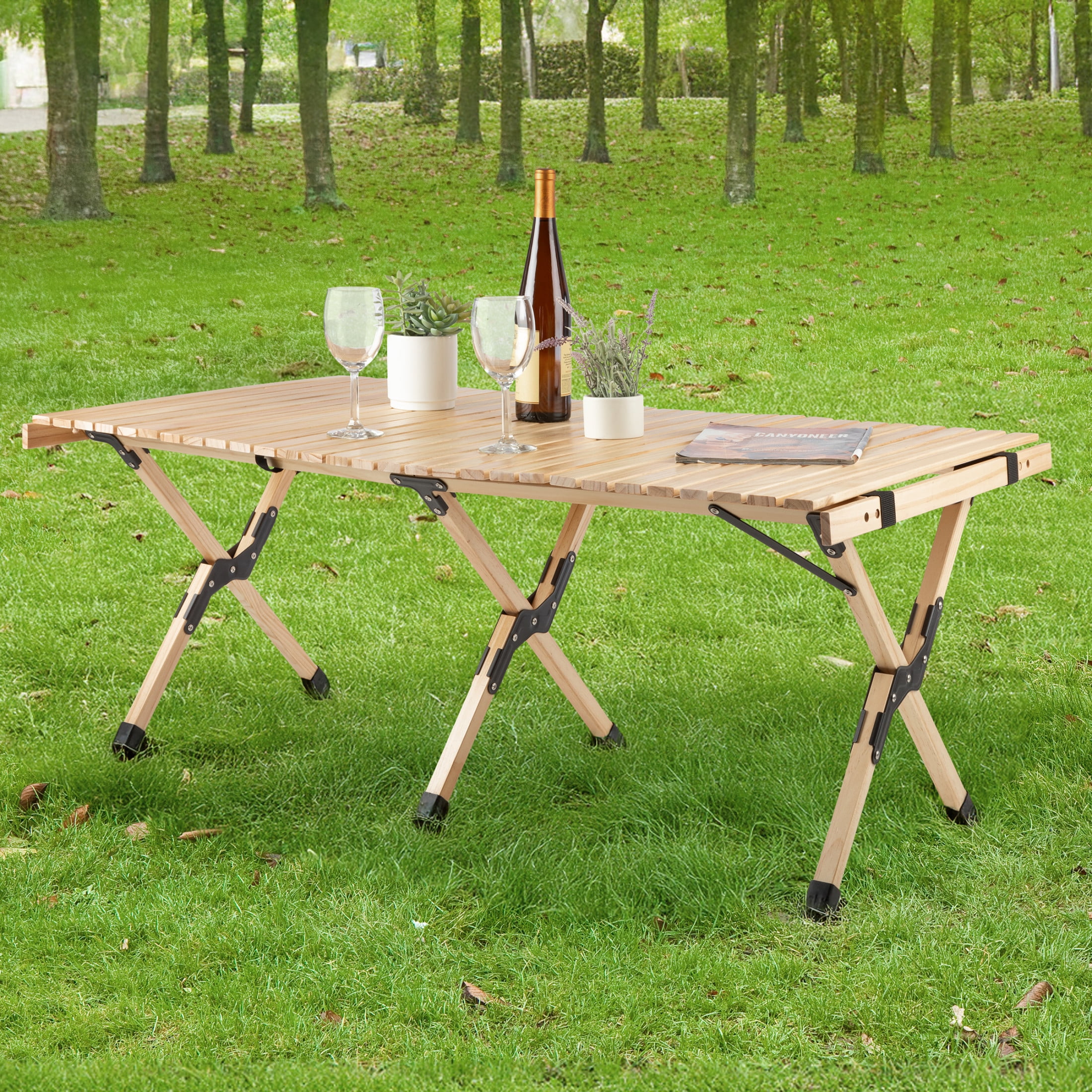 4x4 Wood Folding Table