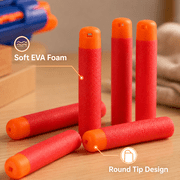 Sponge Round Soft Bullets,Refillable Mega Sponge EVA Round Soft Bullets Refill Darts