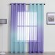 thumbnail image 1 of Nvzi Cortinas transparentes con textura, paneles transparentes para privacidad, ligeros y aireados, para dormitorio, sala de estar, patio, puerta de vidrio (2 piezas, 78,7 x 39,3 pulgadas, A53), 1 of 5