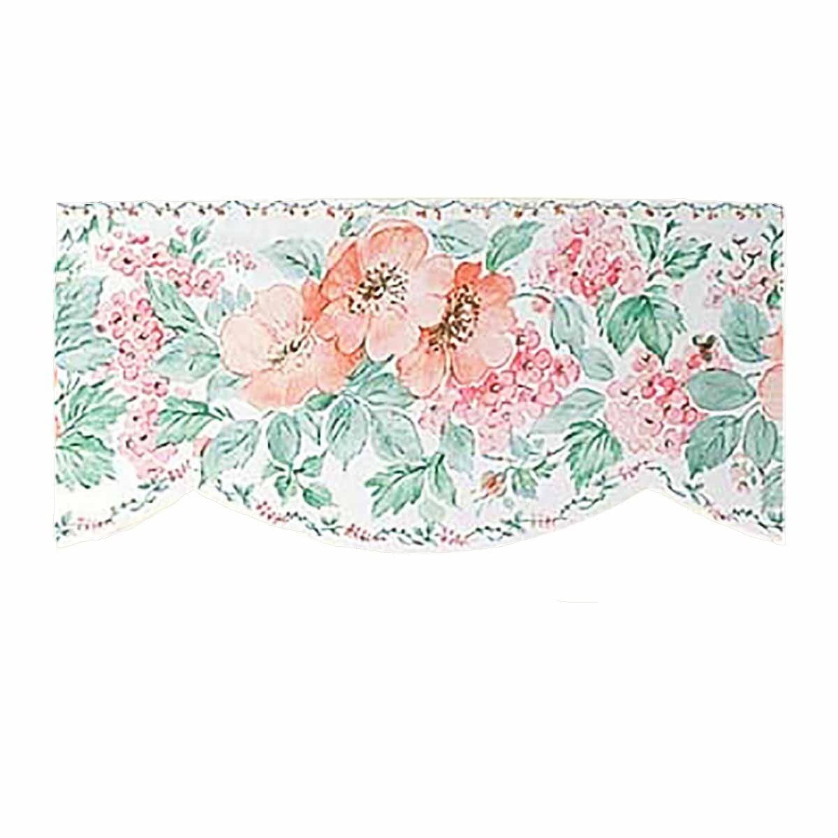 Wallpaper Border Peach/Green Scalloped Nylon | Renovator's Supply