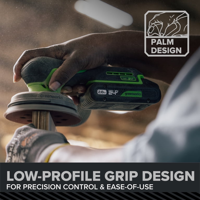 Greenworks Pro 24V Orbital Sander, 5" Pad, Tool Only photo 6