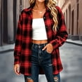 thumbnail image 2 of StSilkitty Plaid Shirt Jacket for Womens Long Sleeve Collared Casual Shacket Lightweight Comfy Fashion Tops, 2 of 7