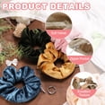 thumbnail image 3 of Uxcell 4pcs Velvet Scrunchie with Pocket Zipper (2 Inch) - Elastic Bands Hair Ties Girls Women Hidden Compartment Pockets, for Ponytail Holder Travel Coins Keys, Coffee, 3 of 6