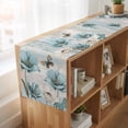 thumbnail image 6 of Table Runners 72 Inches Long Dress Scarves, Spring Floral Farmhouse Kitchen/Dining Table Runner, Coffee Tablerunners, Vintage Tulips Flower Butterfly Retro Wood Blue 18x72 Inch, 6 of 9