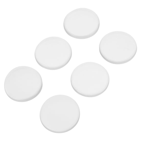 6 Pcs Door Sticker Sound Deadening Mat Clear Wall Protector Doorstops Stoppers Oval Knob Child