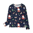 thumbnail image 6 of Christmas Kids Tops Christmas Shirts Girls Boys Christmas Tops 3-14 Years Christmas Long Sleeved Top for Boys and Girls Children's Pullover Base Shirt, 6 of 6