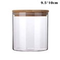 thumbnail image 1 of CNKOO Transparent Clear High Cylinder Glass Sealed Kitchen Storage Bottle Jar with Lid, 1 of 2