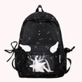 thumbnail image 4 of Star Print Backpack, Lightweight Breathable Transparent Front Pocket Backpack, Heavy Duty Laptop Backpack for Outdoor Work, Blue, 4 of 4