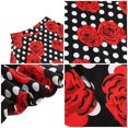 thumbnail image 5 of Women's Pleated Vintage Skirt Floral Print A-line Midi Skirts with Pockets, 5 of 6