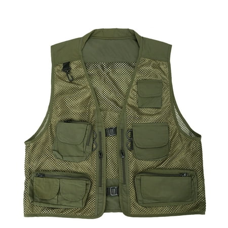 Men s Mesh Fishing Vest Professional Fishing Waistcoat with Breathable Mesh and Multi Pocket for Men Outdoor Fishing