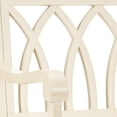 thumbnail image 3 of Pemberly Row Modern / Contemporary Poplar Wood Bench in White, 3 of 5