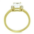 thumbnail image 4 of Gold Womens Ring Anillo Para Mujer Stainless Steel Ring with AAA Grade CZ in Clear Arpino, 4 of 4