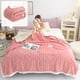 thumbnail image 1 of Manta de tafetán de lana de cordero | Manta doble gruesa para siesta en la oficina | Funda suave y acogedora para el sofá | Capa de cama cálida para el hogar o la oficina, 1 of 6