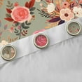 thumbnail image 5 of Feelyou Fashion Rose Floral Black Out Curtains, Vintage Bohemian Flower Curtains Pack of 2 (42x63 Each), Teens Kids Girls Women Bedroom Curtains, Window Curtains Decor, 5 of 7