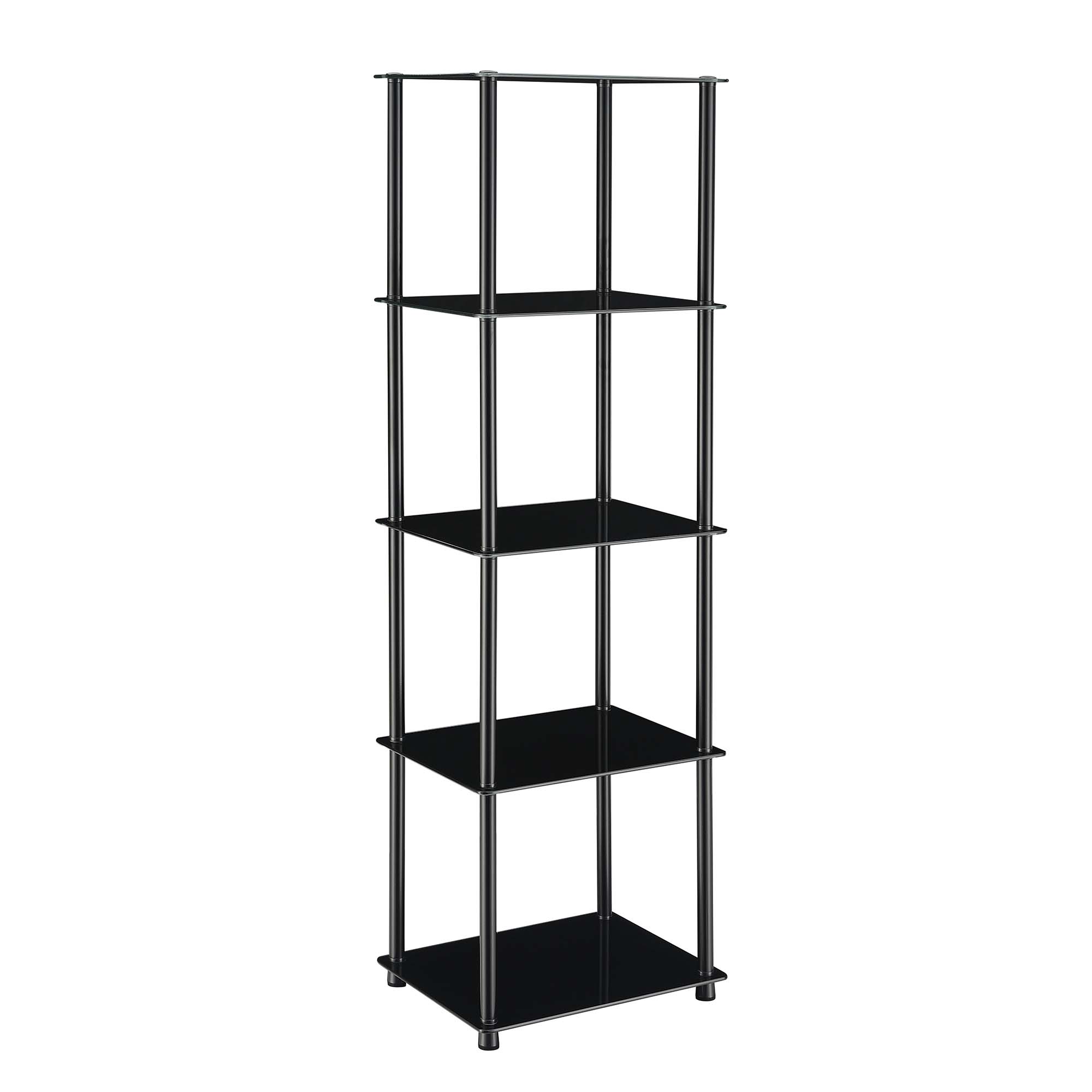 Convenience Concepts Designs2Go Classic Glass 5 Tier Tower, Black Glass - image 3 of 3