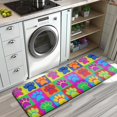 thumbnail image 3 of Colorful Dog Paw Footprint Kitchen Rug Mat,Kitchen Runner Rugs Non Skid Washable,Decorative Kitchen Floor Mats for Kitchen,Sink,Laundry,17"x47.2", 3 of 7