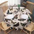 thumbnail image 3 of Butterfly Species Chart Round Tablecloth 60"x60",Wrinkle Wipeable Table Cloth for Kitchen Dining Room Picnic Patio Party, 3 of 6
