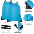 thumbnail image 4 of Miaocao 2PCS Drawstring Bags Bulk, String Backpack for Men Women, Cinch Bag Draw String Back Bag for Gym, Sports, Travel, Swimming, Beach, Red, 4 of 5