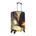 thumbnail image 6 of Cauagu Golden Sky Bald Eagle Print Travel Luggage Cover,Travel Dust-proof Suitcase Cover Softside Suitcase Protector for 18-32inch,Not Included Suitcase, 6 of 8