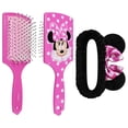 thumbnail image 1 of LUV HER Juego de cepillo para el cabello y diadema de spa para niñas - Incluye Disney Minnie Mouse - Divertido kit de cuidado para desenredar el peinado y el cuidado de la piel - Suave y elástico Tall, 1 of 5