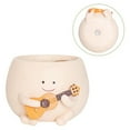 thumbnail image 5 of Smily Face Planter Pot with Drainage Hole Cute Resin, 5 of 7