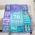 thumbnail image 2 of Happy 50th Birthday Gifts for Women, 50 Year Old Birthday Gifts for Women Turning 50, 50th Birthday Decorations Idea, Female 50th Birthday Gifts for Her, 50th Birthday Blanket Gifts 60”X50”, 2 of 5