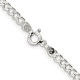 thumbnail image 3 of 925 Sterling Silver 4.25mm Open Diamond-cut Curb Chain Necklace 24 inch for Female, 3 of 5