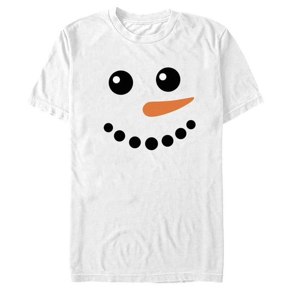 Men's Lost Gods Snowman Face Graphic Tee White X Large