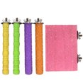 thumbnail image 2 of 5PCS Bird Perch Bite-resistant Wood Bird Cage Perch Bird Stand Parrot Perch, 2 of 4