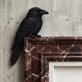 thumbnail image 5 of Diceymbol 9 Inch Wooden Raven Door Topper, Handcrafted Realistic Black Bird Corner Decor for Door Frames Shelves and Picture Frame Corners, Gift for Bird Lovers, 5 of 6