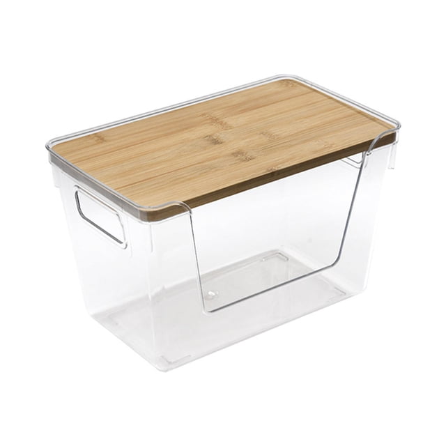 Caja de almacenamiento multifuncional para el hogar, caja de cosméticos, soporte para bolsa de basura con apertura frontal grande para el lavadero del