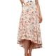 thumbnail image 3 of Falda de línea A con cintura elástica, falda floral para mujer Falda elástica con estampado floral para mujer Falda de línea A floral Rendimiento finamente ajustado, 3 of 4