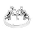 thumbnail image 2 of Unique Row of Linked Egyptian Ankh Symbols Sterling Silver Ring-7, 2 of 7