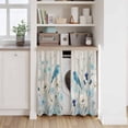 thumbnail image 6 of Blue Flowers Kitchen Curtains 45 Inch Length, Spring Birds Rustic Floral Pastoral Plants Tiers Curtains for Bathroom Bedroom Cafe, Light Filtering Small Window Treatment Drapes 2 Panels 42"Wx45"L, 6 of 8
