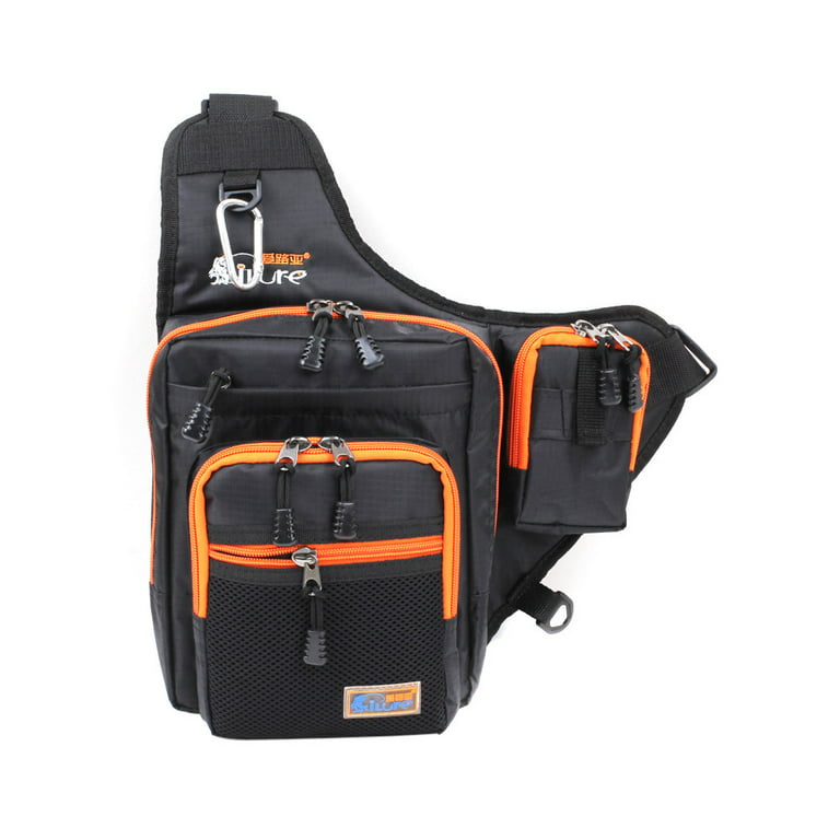 iLure Fishing Bag Multi-Purpose Waterproof Canvas Fishing Reel Lure Tackle  Bag Outdoor Shoulder Backpack - Fishing Gear Bag