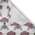 thumbnail image 4 of Ambesonne Tattoo Valance Pack of 2, Deer Accessories Peonies, 54"X18", Mauve Coral Green, 4 of 5