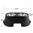 thumbnail image 4 of OurPets Comfort Diner Healthy Pet Stainless Steel Dog Bowls Raised Feeder for Dogs, 8", Black, 4 of 5