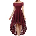 thumbnail image 1 of Dressystar Robe en Dentelle Épaules Dénudées Manches Courtes Robe de Cocktail Formelle, 1 of 6