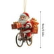 thumbnail image 3 of Seyotauo Acrylic Santa Claus Christmas Ornaments, Christmas Santa Riding Bike Ornaments for Christmas Tree Hanging, Biker Santa Funny Christmas Tree Ornaments for Home Tree Car Mirror Decor (Red), 3 of 6