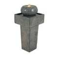 thumbnail image 3 of Christopher Knight Home 25.5" Minimal Concrete Column Fountain with LED Light, Modern Outdoor Landscape, Gray, 3 of 9