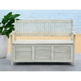 thumbnail image 2 of Safavieh Brisbane Indoor/Outdoor Modern Storage Bench, 2 of 8