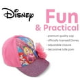 thumbnail image 3 of Disney Girls Princess Glitter Baseball Cap - Frozen Elsa, Anna, Cinderella, Belle, Ariel (2-7), 3 of 7